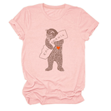FUNNY BEAR SHORT SLEEVE T SHIRT FOR HER_CWTTS1505