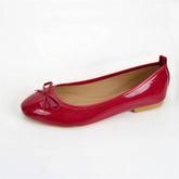 FLAT BOTTOM SOFT LEATHER BOW CASUAL WOMEN SHOES_CWSHF0021