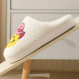 SOFT PLUSH COMFY WESTERN SMILING FACE SLIPPER_CWSHS0247