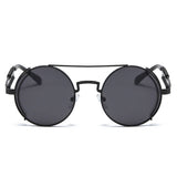 METAL ROUND FRAME STEAMPUNK METAL SUNGLASSES_CWASG0269