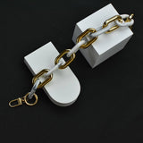 11 81ACRYLIC CHAIN HANDLE MULTI COLOR BAG STRAP_CWMM5090
