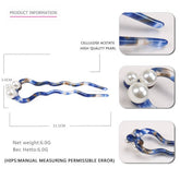 Wavy Acetate Retro Hairpin Hair Accessories
