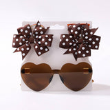 KIDS POLKA DOT GROSGRAIN BOW HAIR CLIP SUNGLASSES_CWAHA6708