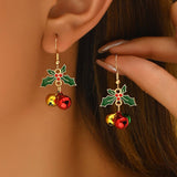FASHION CHRISTMAS PENDANT COLORFUL BELL EARRINGS_CWMM2624