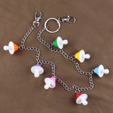 COLORED MUSHROOM HEAD PENDANT PANTS CHAIN_CWMM0675