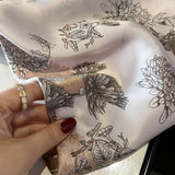 PURE SILK RIBBON SCARF 100 MULBERRY LONG TIE_CWASC0542