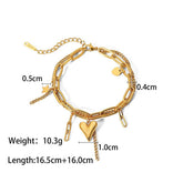 GOLD SILVER HEART BRACELET IN STAINLESS STEEL_CWAJE4650