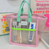 PORTABLE MESH BEACH BAG TRAVEL STORAGE BAG_CWAB1926