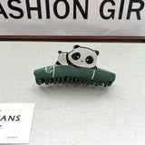 PANDA ACETATE HAIR CLAW CUTE CHINESE STYLE CLIP_CWAHA5750