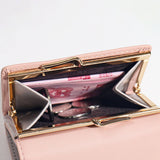 Floral Mini Trifold Wallet With Snap Button_Cwab06220