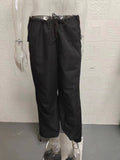 Trendy Low Waist Casual Wide-Leg Cargo Pants