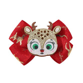 CHILDRENS PRINTED GLITTER BOW HAIRPIN_CWAHA2359