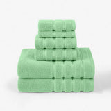 SIX PIECE SOFT ABSORBENT FACE AND BATH TOWEL SET_CWMM2283