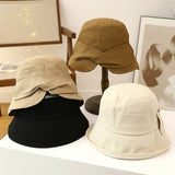 Wide Brim Sun Protection Bow Visor Hat_Cwab2840