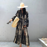 Tie-Dye Beach Cover-Up Cardigan Bikini Sunscreen_Cwmm6299