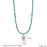 ANIMAL FISH NECKLACE WITH GEM AND STEEL_CWMM7531