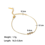 Zircon & Pearl Chain Bracelet In Stainle Steel_Cwaje4658