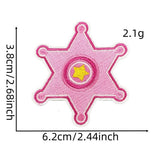 PINK GIRL WESTERN COWBOY GIRL CARTOON STICKER_CWMM4036