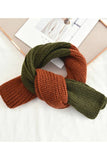 Yarn Kni Colorblock Scarf - Cozy Neck Wrap_Cwasc0052
