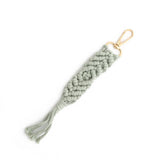 BOHO COTTON TASSEL KEYCHAIN HANDMADE WOVEN CHARM_CWAB5081