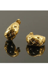 18K Gold Plated Stainless Steel Earrings_Cwaje0400