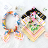 FLORAL PRINT SCARF VINTAGE NECK HEAD WRAP_CWASC1173