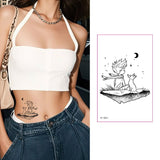 PRINCE BOY ROSE FOX PLANET TATTOO STICKERS_CWMM8267