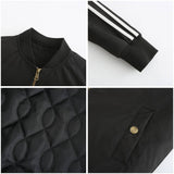 Solid Striped Jet Jacket With Cotton Trim