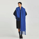 CLASSIC SOLID FRINGE SCARF THICK WARM_CWASC2340
