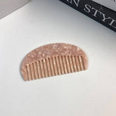 HALF ROUND ACETATE HAIR COMB ANTI STATIC STYLISH_CWMM6434