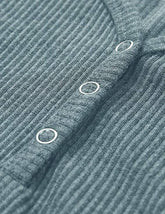 Solid Color V-Neck Breasted Slim-Fit Knit Vest