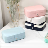 SINGLE LAYER NECKLACE EARRINGS RING JEWELRY BOX_CWAJE1530