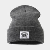 Brooklyn Label Cuffed Knit Beanie Unisex_Cwah04638