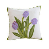 EMBROIDERED DAISY TOWEL STITCH CUSHION COVER_CWMM7714