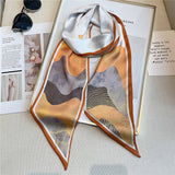IMITATION SILK RIBBON BEVEL WIDE COLLAR HEAD SCARF_CWASC1529