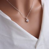 Cross Necklace Is A Full Diamond Collarbone Chain