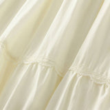 HIGH WAIST LACE TRIM A LINE TIERED MAXI SKIRT_CWBMS0363