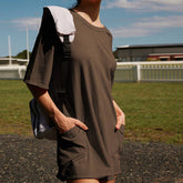 Solid Color Personality Backless Jumpsuit