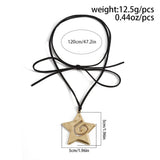 SWEET AND COOL BEACH METAL STARFISH NECKLACE_CWAJE1815