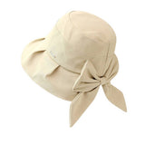 OUTDOOR UV PROTECTION BOW CASUAL BUCKET HAT_CWAB2848