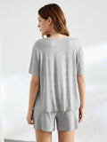 Womens Simple Solid Color Lounge Set