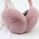 Women Cute Rabbit Ears Foldable Earmuffs_Cwmm1436
