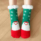 Warm Christmas Leg Covers Plush Indoor Slippers_Cwms0718