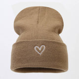THICKENED HEART EMBROIDERED KNITTED HAT_CWAH1607