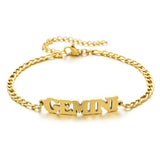NEW STAINLESS STEEL ZODIAC PENDANT BRACELET_CWMM2716
