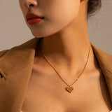 NEW ROUND BEAD HEART PENDANT DESIGN NECKLACE_CWAJE1438