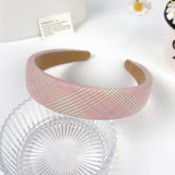 SMALL FRESH PLAID SIMPLE HEADBAND_CWAHA2080