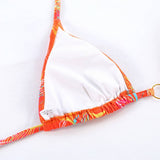 SEXY PRINTED BIKINI SET BACKLESS TIE SIDE SWIMSUIT_CWMW0242