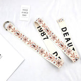 Cwabe0951_Double Buckle Canvas Casual Belt