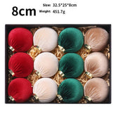 INS VELVET WRAPPED CHRISTMAS BALL GIFT SET_CWMM9866